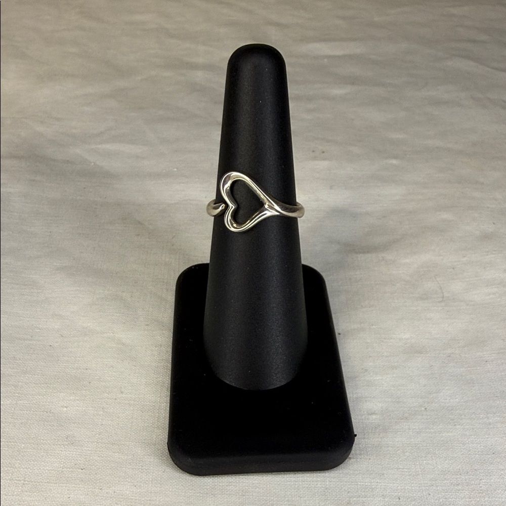 Tiffany & Co. Elsa Peretti Open Heart Ring | Sterling Silver | Sz 6 [|||]